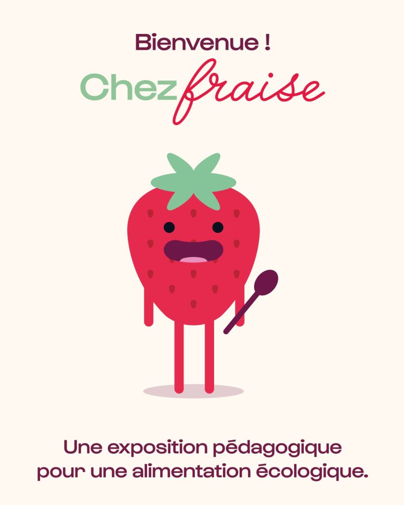 affiche bienvenue chez fraise